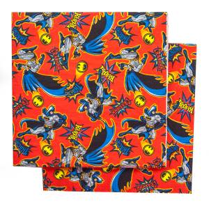 Салфетки бумажные "Бэтмен" красные 33 см, 20 шт 280571