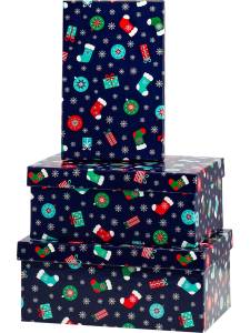 Коробка 19*12*6,5 см Носочки и подарки