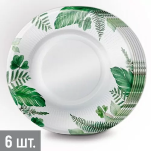 Тарелка "Тропический шарм" 23 см., 6 шт. / 3.0000874