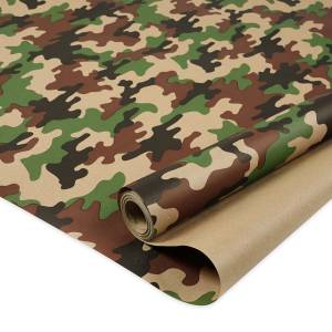 Упак.бумага крафт "Камуфляж" зеленый  0,68*10 м. / 209416