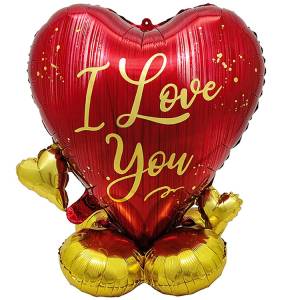 AIR 3D Сердце I LOVE YOU (ходячий шар)/1208-0903