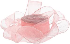 Лента Органза 2.5 см.*9,14 м. "Нежная грация" пыльная роза / 6233990