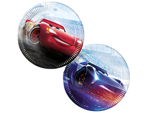 Тарелки  "Тачки Легенда" 23 см. 8 шт.