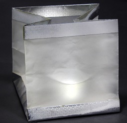 Светящийся пакет в ассортименте со свечой