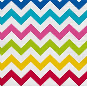 Салфетки бумажные "Шеврон мульти" 33 см., 12 шт.