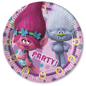 Тарелки "Тролли" 20 см 8 шт