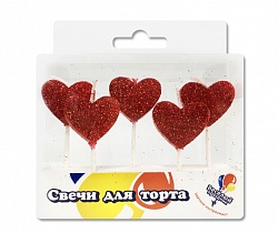 Свеча Сердца (5шт)/700173