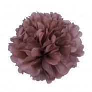 Помпон из бумаги 45 см (шоколадный)