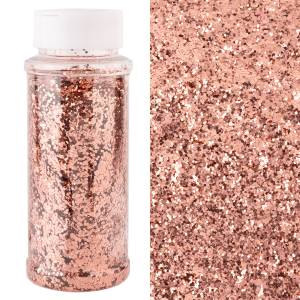 Конфетти фольга "Шестиугольники" розовое золото 0.1 см, 90 гр. /521353