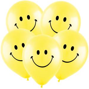 Смайл желтый 12" пастель (Турция) 8122040