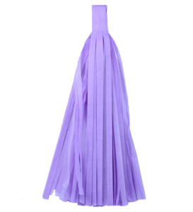 Помпон кисточка 35 см. (сиреневый) 10 листов