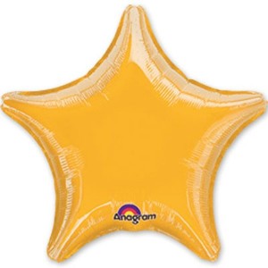 Звезда металлик золото 19" (Анаграм) / 1204-0046
