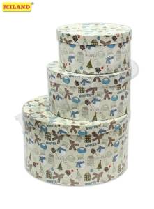 Коробка 23*23*12 см "Зимний праздник"