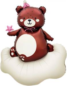 48" Мишка на облачке, розовый колпачок / Китай 27772