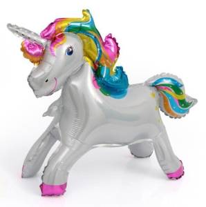 Единорог Радужный, Белый 23"(Китай) /  15454