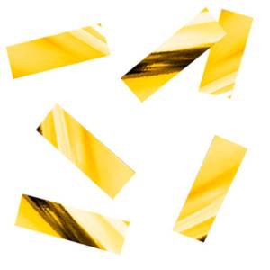 Конфетти для шаров "Прямоугольники Золото" 5*1см  500 гр.