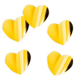 Конфетти "Сердца золотые" фольгированные 3см.,500 гр.