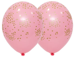 Конфетти розовый пастель 14"