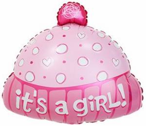 Шапочка для девочки 19", розовый (Китай)/15222