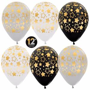 Звезды контур, ассорти пастель 12" (50 шт)     