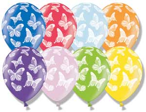 Бабочки , металлик 14" 1103-0832