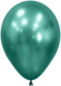 12" Зеркальные шары Рефлекс Аврора грин (Колумбия) / 50 шт
