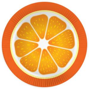 Тарелки "Апельсин" 18 см, 6 шт./77144