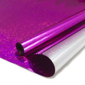 Упак.пленка Голограмма, Малиновый голография 0.7*8.8 м/П355