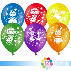 Для девочек, ассорти пастель 12" (Китай) 