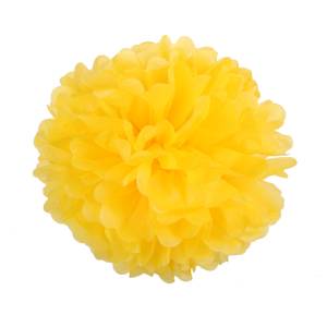 Помпон из бумаги 35 см. (желтый) 