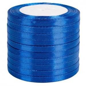 Лента атлас синий 0,6 см*22,85 м. /87995905