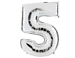 Цифра "5" -  Серебро /Grabo                     