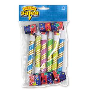 Язычок-гудок с мудштуком 6 шт.