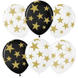 12" Звезды Люкс, ассорти кристалл 25 шт. (Малайзия) 711672