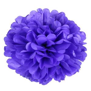 Помпон из бумаги 45 см (сиренев)