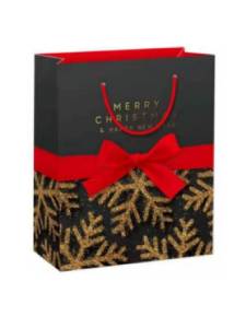 Пакет подарочный М/ПКП-2516 18*24*8,5 см с мат.ламинацией и глиттером