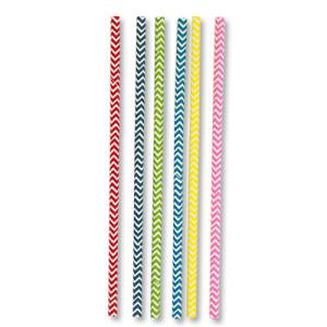 Трубочка д/кокт "Шеврон мульти" 12 шт.