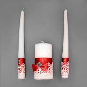 Свеча "Домашний очаг" Бордовый / М00807