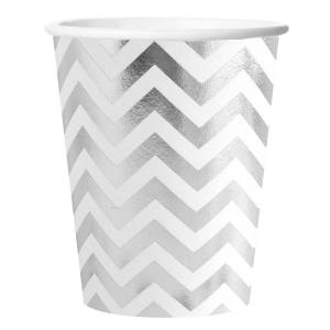 Стаканы Зигзаг СЕРЕБРО 180 мл ,6 шт. / 6224017