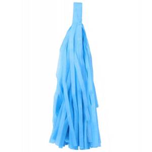 Помпон кисточка 35 см. (небесно-голубой) 10 листов