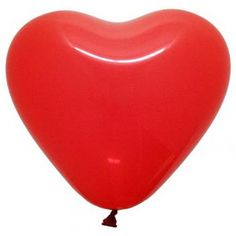 Сердце 10" красное пастель/кристалл 1105-0000