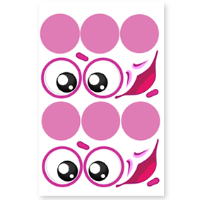 Наклейки "Лунт" (2 компл. на листе)