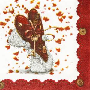Салфетка "Me to you RED" 33 см 16 шт.