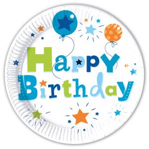 Тарелка "НВ Мальчик" 23 см. 8 шт.