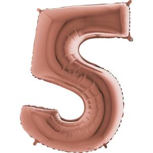 Цифра "5" -  Розовое золото /Grabo                     