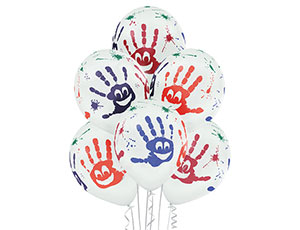 Ладошки Улыбка 5цв 14", пастель 1103-1835