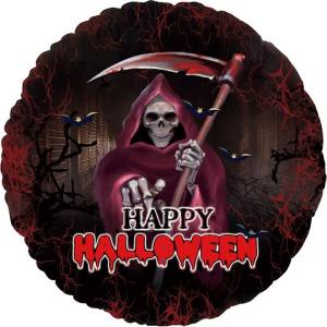 18" Круг Веселый Хэллоуин, Смерть с косой 21854