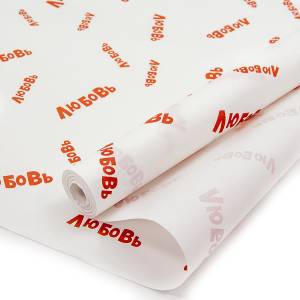 Упак.бумага Крафт 50гр (0,7*10м) Любовь, красный 49010