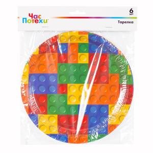 Тарелка "Конструктор" 23 см 6 шт 1502-4313