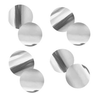 Конфетти для шаров "Круги серебро" фольга d=4см., 500 гр.